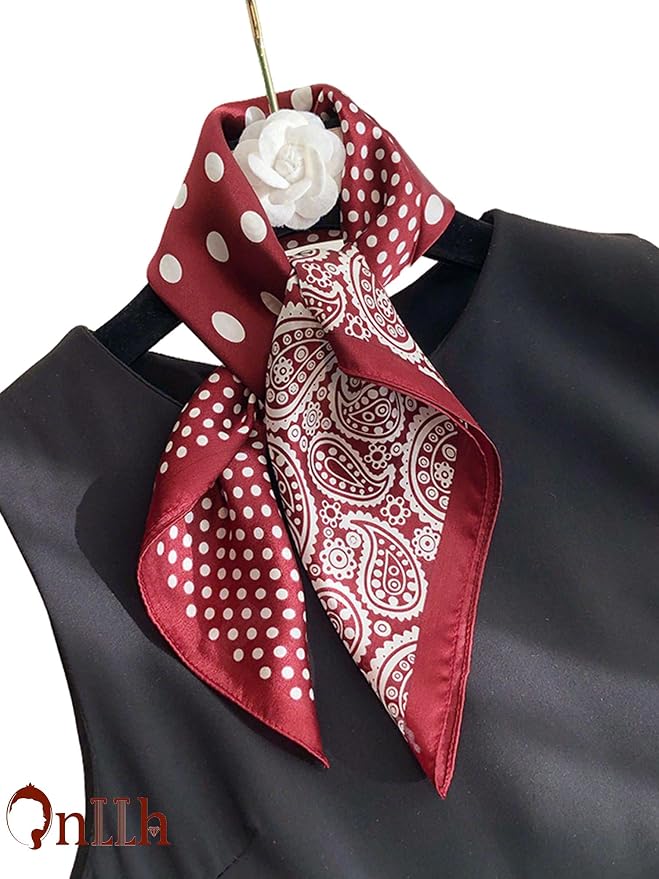 Silky Scarf for Women Lightweight Satin Bandanas Neck Hair Wrap For Sleeping - Image 3