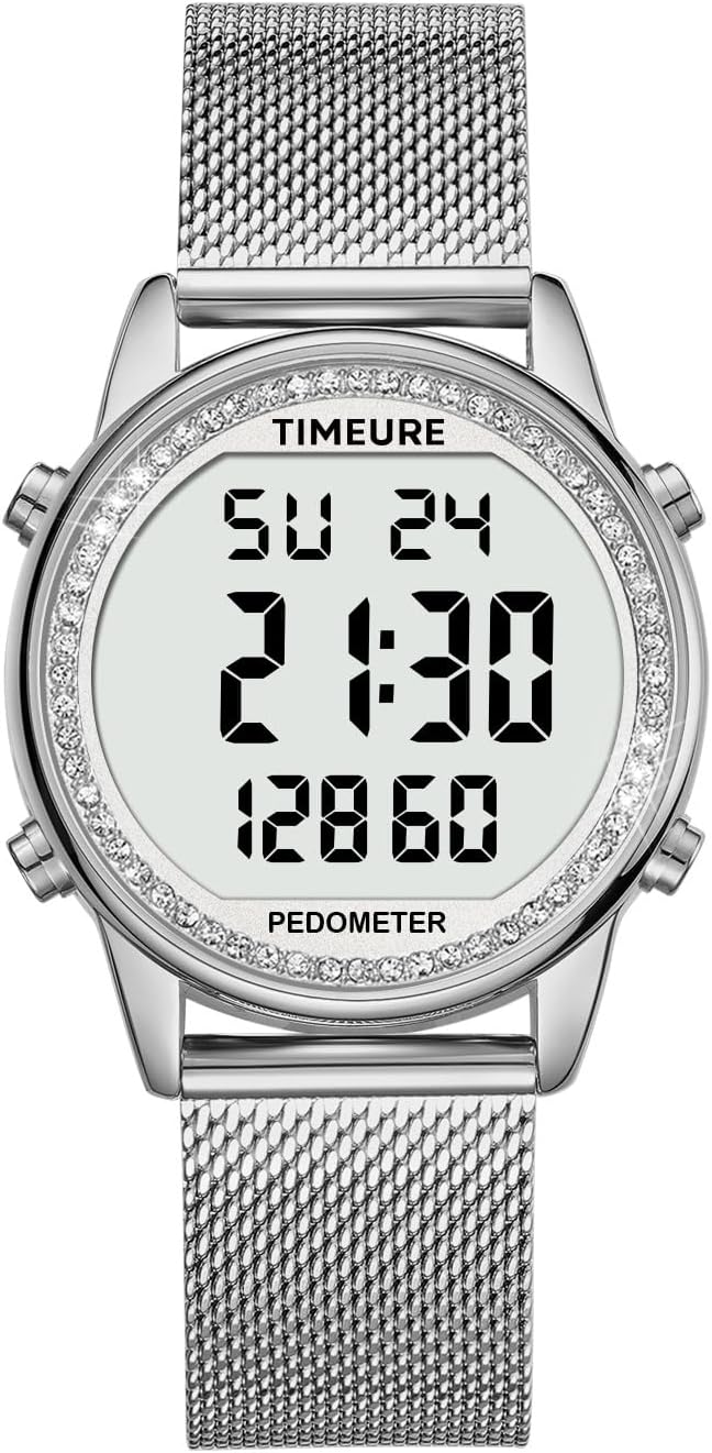 Women's Step Counter Pedometer Watch by TIMEURE