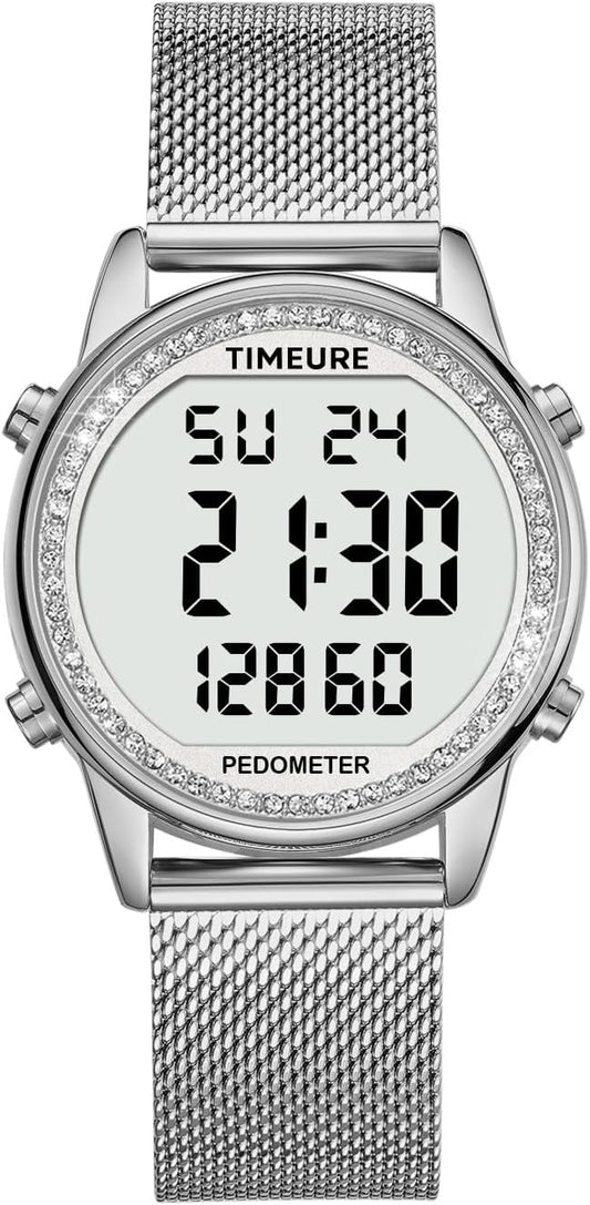 Women's Step Counter Pedometer Watch by TIMEURE