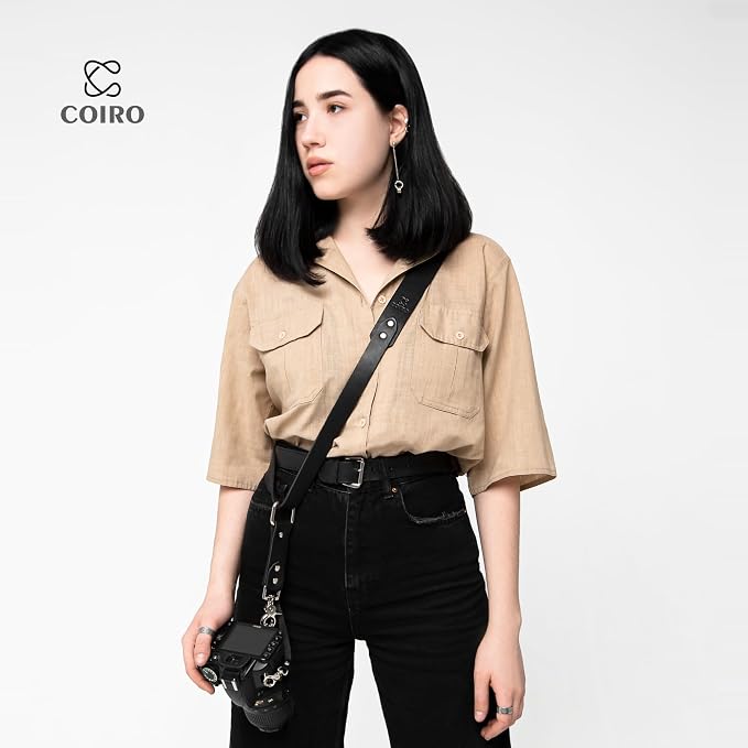 C Coiro Leather Camera Strap Crossbody - Image 5