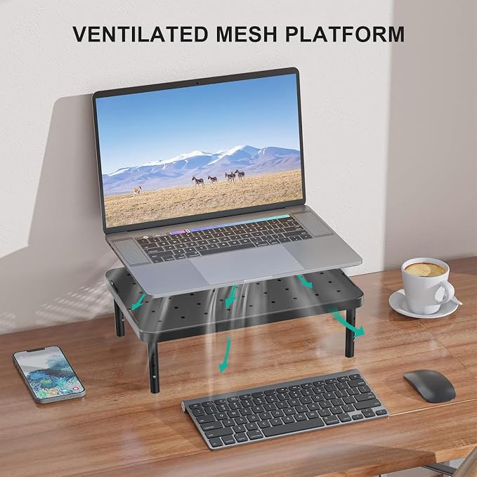 WALI Computer Monitor Stand for Desk, Adjustable Laptop Riser, Desk Monitor - Image 5