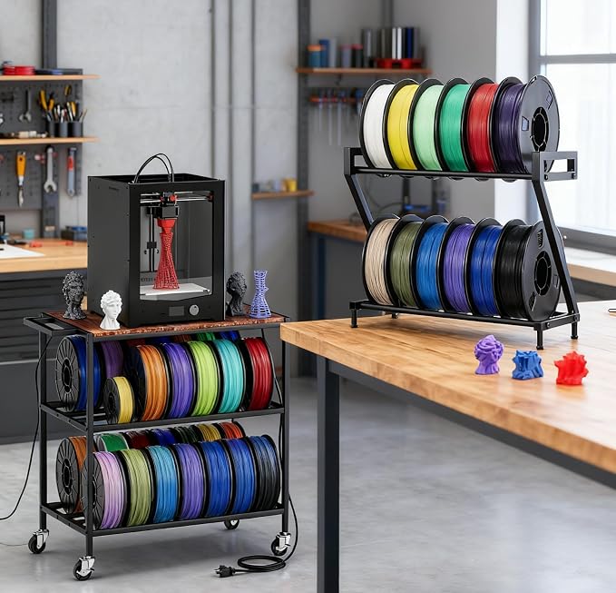 Z-shaped 2 Tiers 3D Printer Filament Storage Rack Desktop, 3D Printer Filament - Image 8