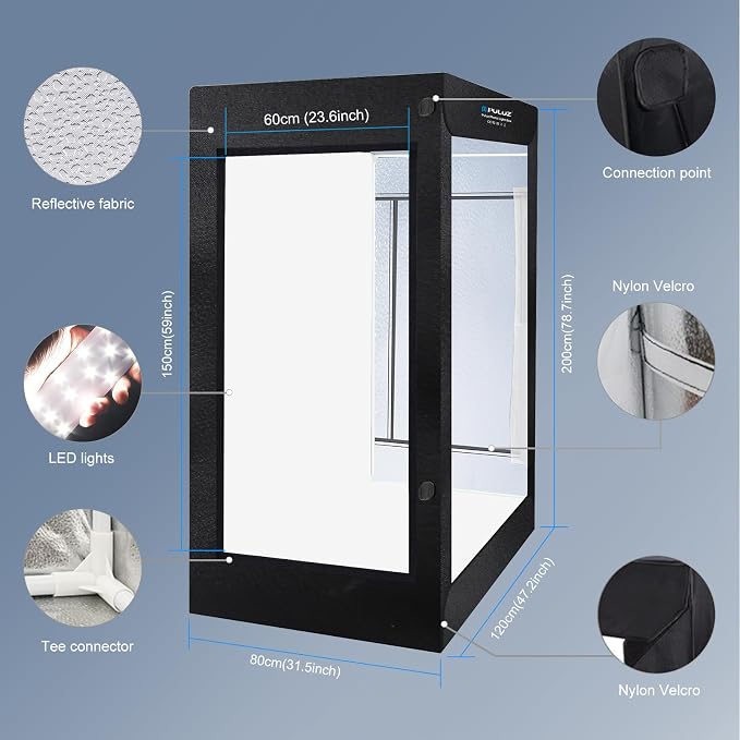 PULUZ Professional Large Photo Light Box Photography Studio - Image 5