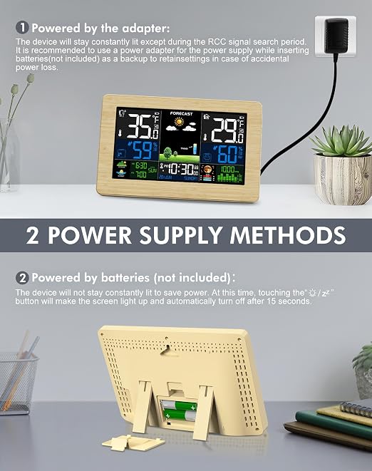 Weather Station Wireless Indoor Outdoor, Digital Thermometer - Image 6