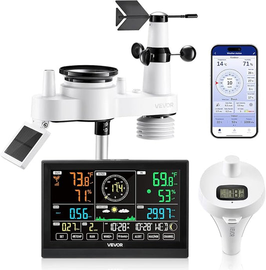 VEVOR 7-in-1 Wi-Fi Weather Station by VEVOR