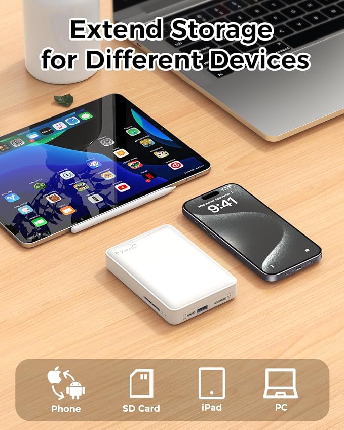 NEWQ Hard Drive for Phone & Computer: USB Flash Storage Device Photo Memory - Image 5
