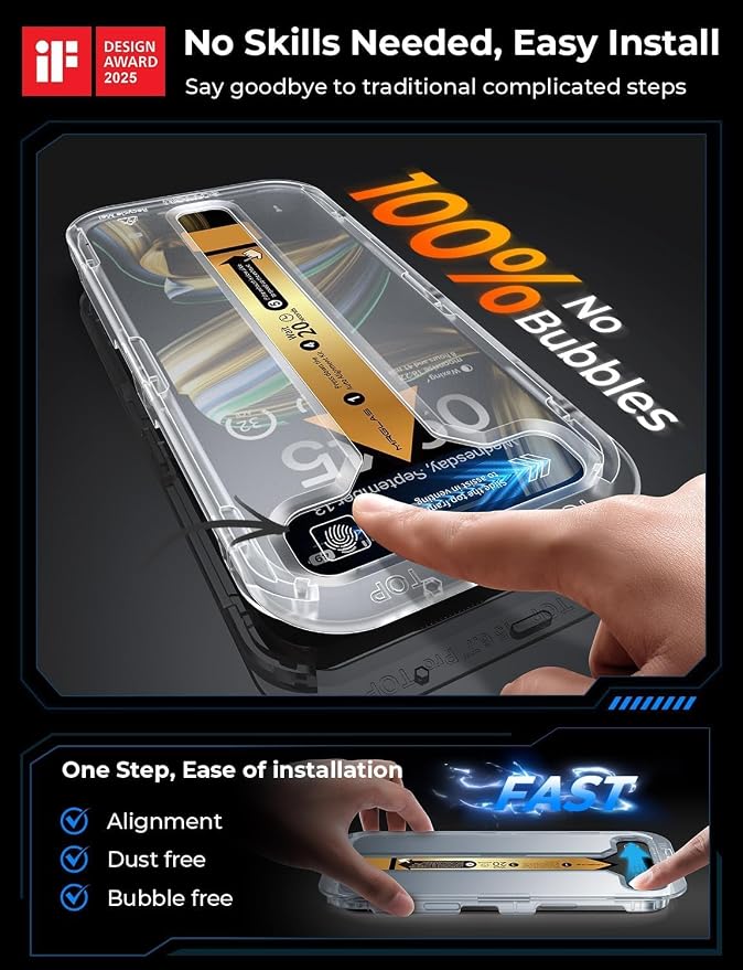 MRGLAS 4-Pack TOP 9H+ Glass for iPhone 15 Pro Max Screen Protector UNBREAK - Image 2