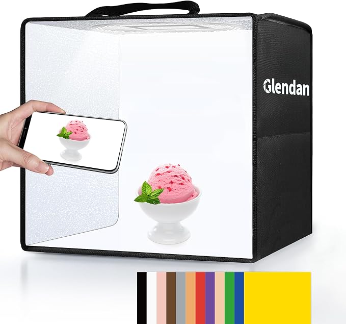 Glendan Portable Light Box Photography: 16"x12" Folding Photo Box by Glendan