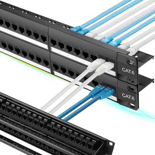 Rapink 48 Port Cat6 Patch Panel by Rapink