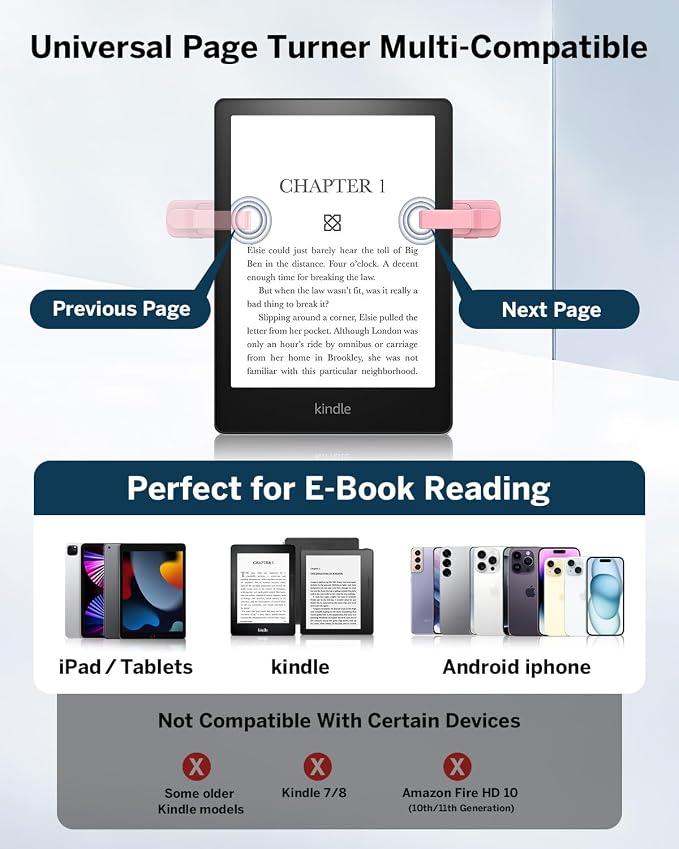 DATAFY Case-Friendly Remote Control Page Turner Ring - Image 4