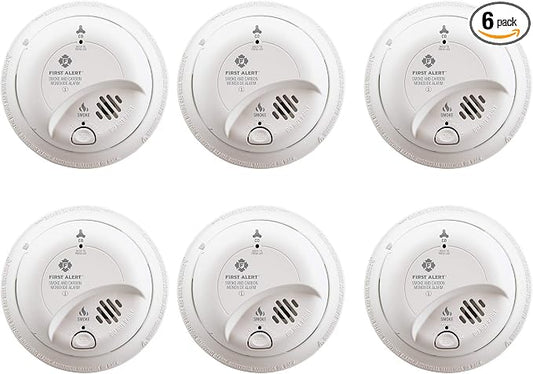 First Alert BRK SC9120B-6 Hardwired Smoke and Carbon Monoxide Detector by FirstAlert