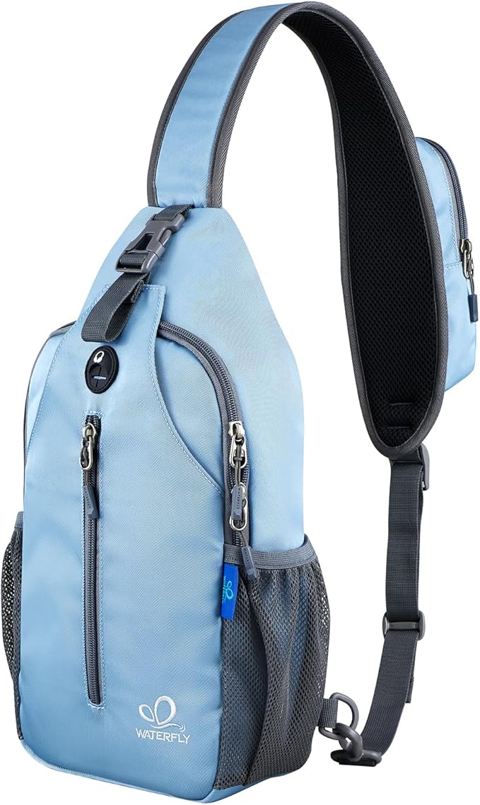 WATERFLY Sports Crossbody Sling Backpack Sling Bag Chest Bag Daypack by Waterfly