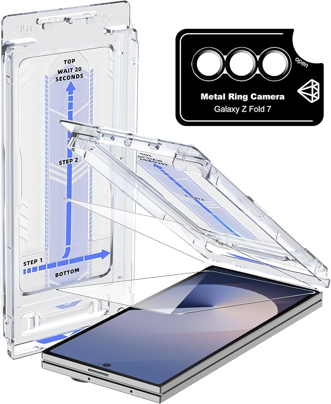 for Samsung Galaxy Z Fold 7 5G Screen Protector, Kamera Glass, Bubble-Free by Suttkue