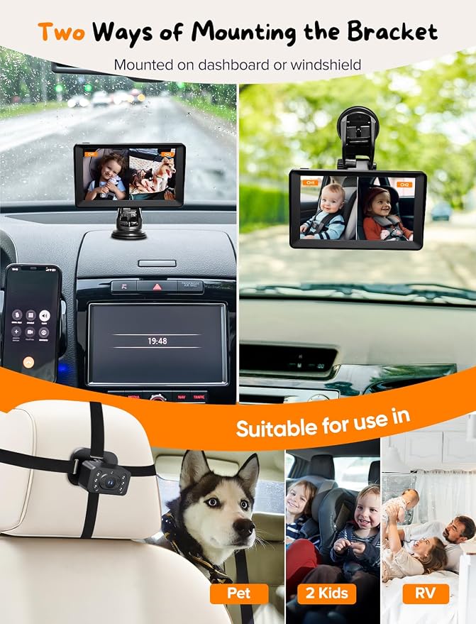 Baby Car Camera for 2 Kids - Image 6