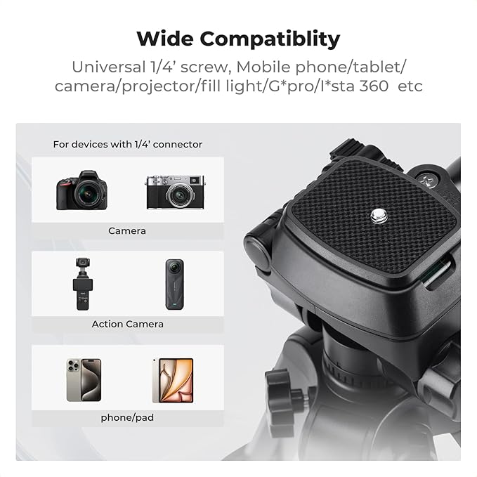 K&F CONCEPT 25" Mini Desk Tripod - Image 7