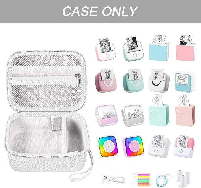 ANKHOH Label Maker Case for Memoking T02/ for Phomemo M02/ M02S/ M02 Pro/ Q30S/ - Image 2