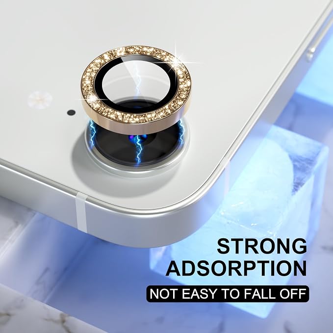 Choiche Compatible for iPhone 17e / 16e Camera Lens Protector Bling, 9H - Image 6