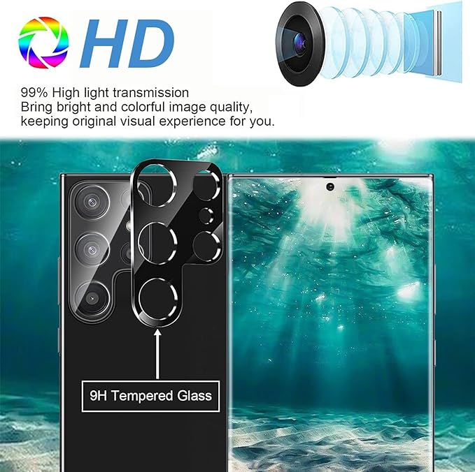Galaxy S23 Ultra Privacy Screen Protector, 9H Tempered Glass, Ultrasonic - Image 7
