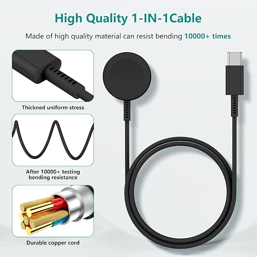 Upgraded Apple Watch Charger, Magnetic Fast Charger, USB C Charger Block Plug - Image 5