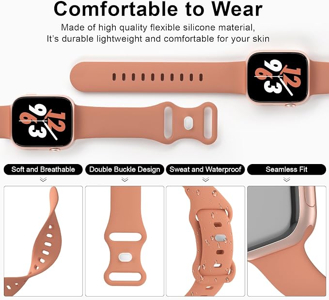 Sport Band Compatible with Apple Watch 38mm 40mm 41mm 42mm 44mm 45mm 46mm 49mm - Image 3