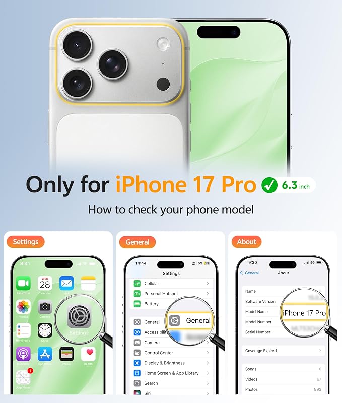 FNTCASE for iPhone 17 Pro Case: Translucent Matte Cases - Image 2