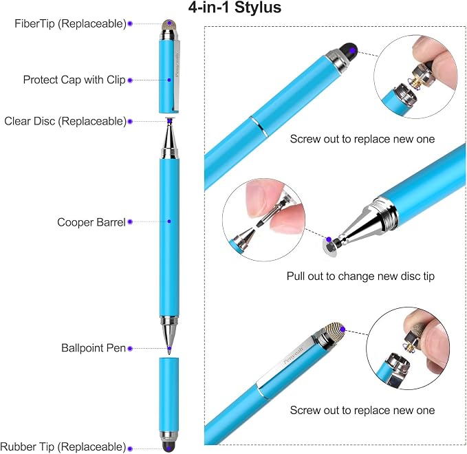 Penyeah Stylus, 4-in-1 Stylus Pen - Image 3