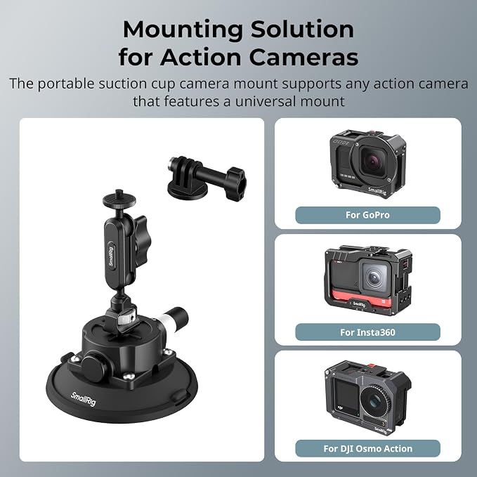 SMALLRIG 4.5" Suction Cup Mount - Image 2