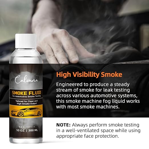 Calvana (2-Pack 10 fl.oz Smoke Machine Liquid, Oil Leak Detection Kit, - Image 7