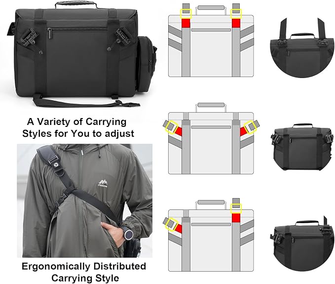 Cwatcun Camera Sling Bag, Waterproof Multifunction Photography Tactica Camera - Image 6