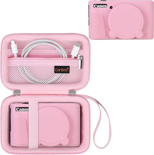 Canboc Case for Canon PowerShot SX740/SX730, Hard Carrying Case + Soft Silicone by Canboc
