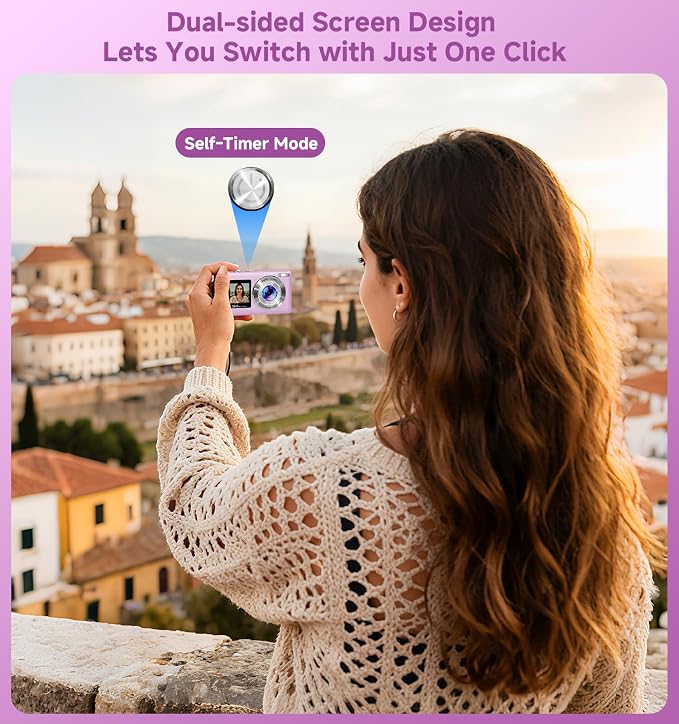 Compact Camera, 56MP Dual-Screen Digital Camera - Image 8