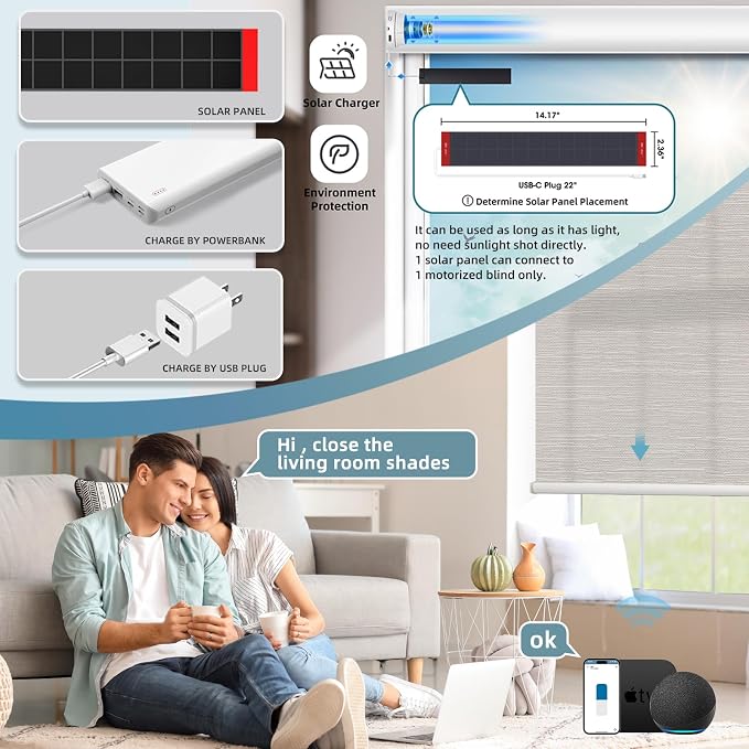 SmartWings Motorized Light Filtering Shades Work - Image 2