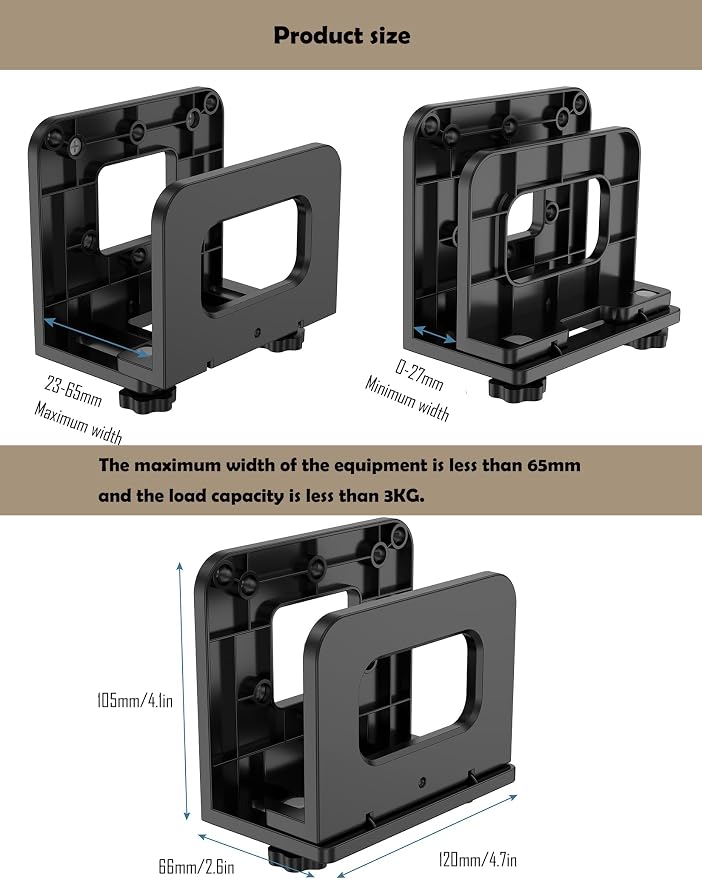 Cable Box Wall Mount for WiFi Router/Modem Shelf for Apple TV/ROKU, Compatible - Image 2