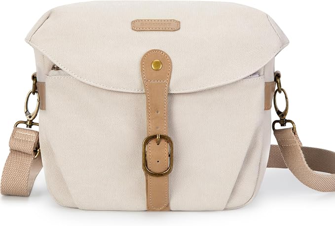 BAGSMART Camera Bag, SLR DSLR Canvas Crossbody Camera Case, Compact Camera by BAGSMART