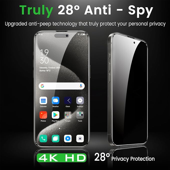 Romkasi 4 Pack Privacy Screen Protector - Image 3