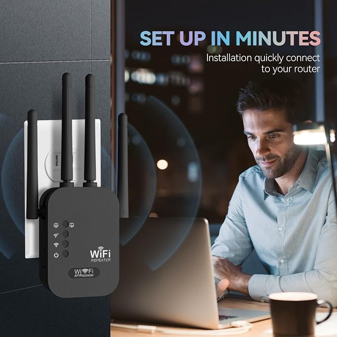 WiFi Extender, WiFi Repeater, Internet Booster, Long Range WiFi Extenders - Image 3