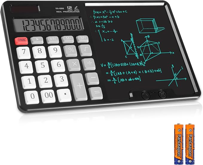 Calculator with Writing Pad by HIHUHEN