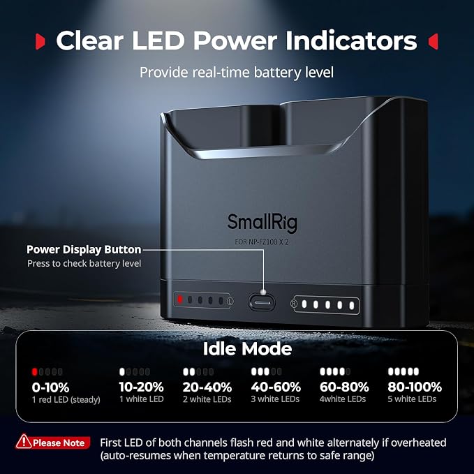SMALLRIG NP-FZ100 Battery Charger - Image 5