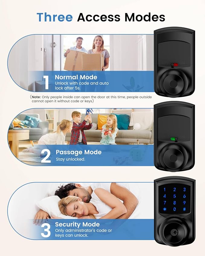 HIDALIFE Keyless Entry Door Lock - Image 3