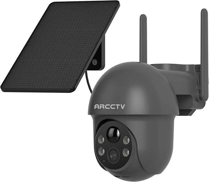 ARCCTV Security Cameras Wireless Outdoor Solar, 4MP 360° View Battery Powered by ARCCTVSecurity