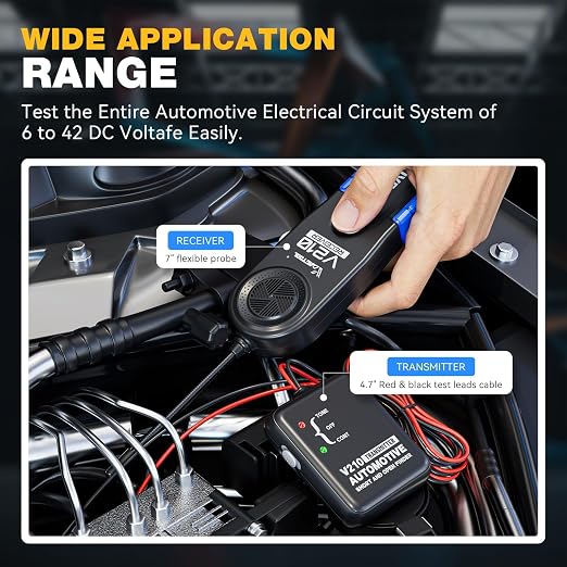 VDIAGTOOL V210 Wire Tracer Electrical Tester, Automotive Circuit Breaker Finder - Image 7