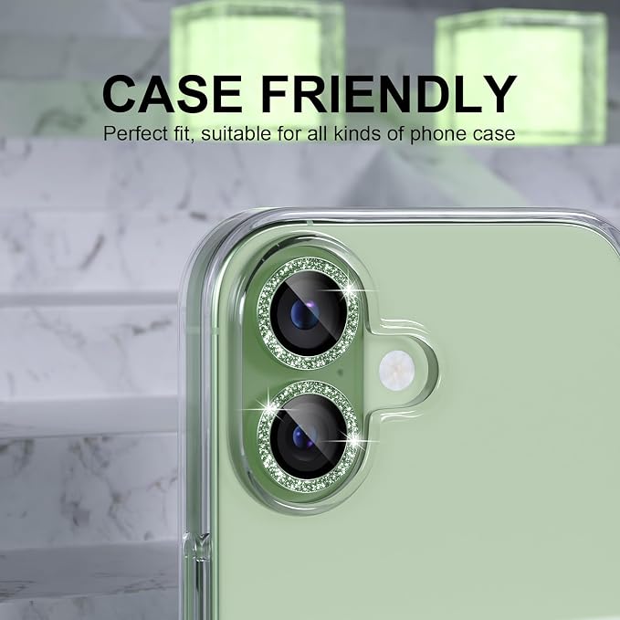 Choiche Compatible for iPhone 17 Camera Lens Protector Bling, 9H Tempered Glass - Image 4