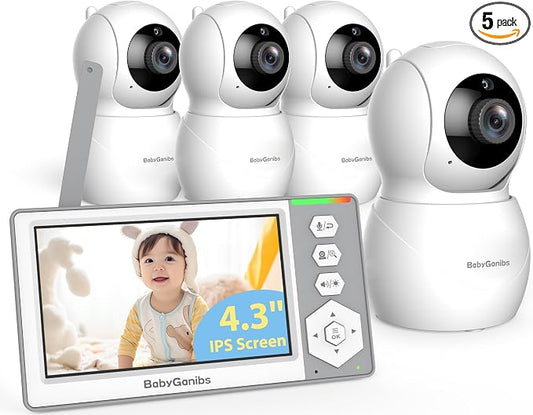 Baby Monitor with 4 Cameras Standby by BabyGanibs