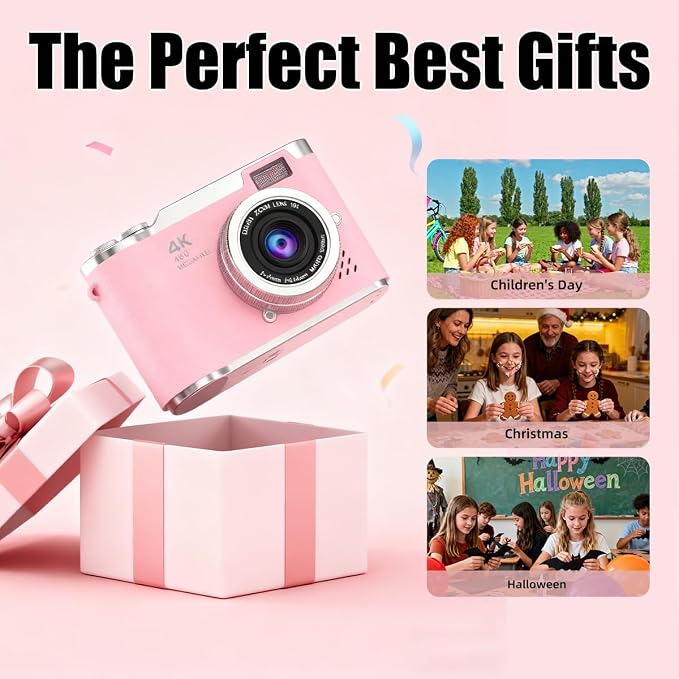 4K Digital Camera, Autofocus 48MP 1080P HD Video Selfie Camera - Image 7