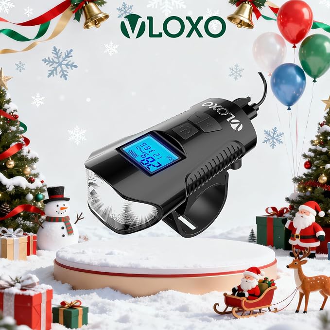 VLOXO Bike Speedometer with LED Bike Light, IP65 Waterproof Bicycle Odometer - Image 9