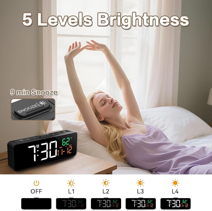 Netzu 3-in-1 Digital Clocks for Living Room - Image 6