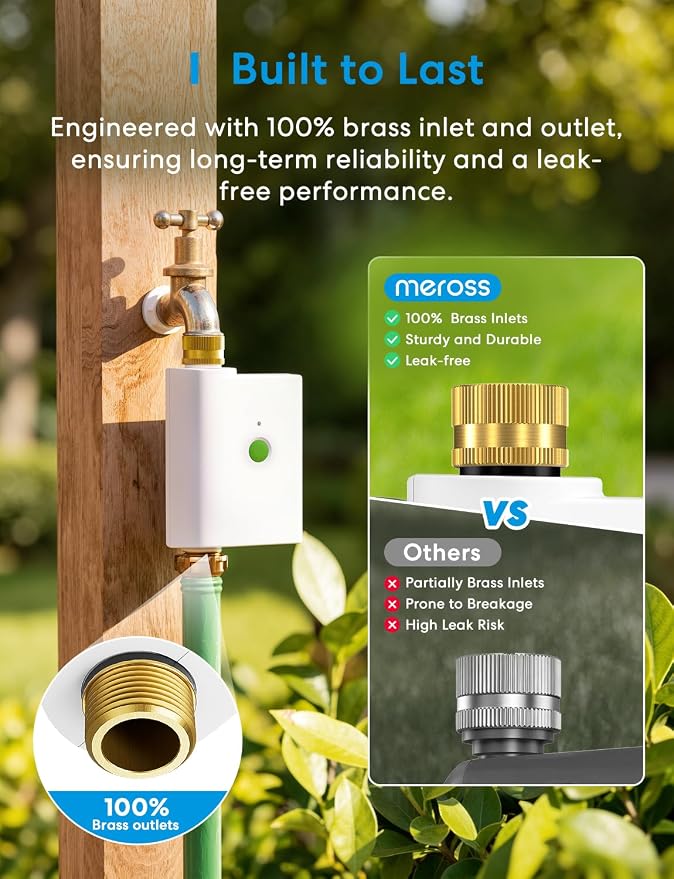 meross WiFi Water Timer for Garden Hose, Smart Hose Timer - Image 2