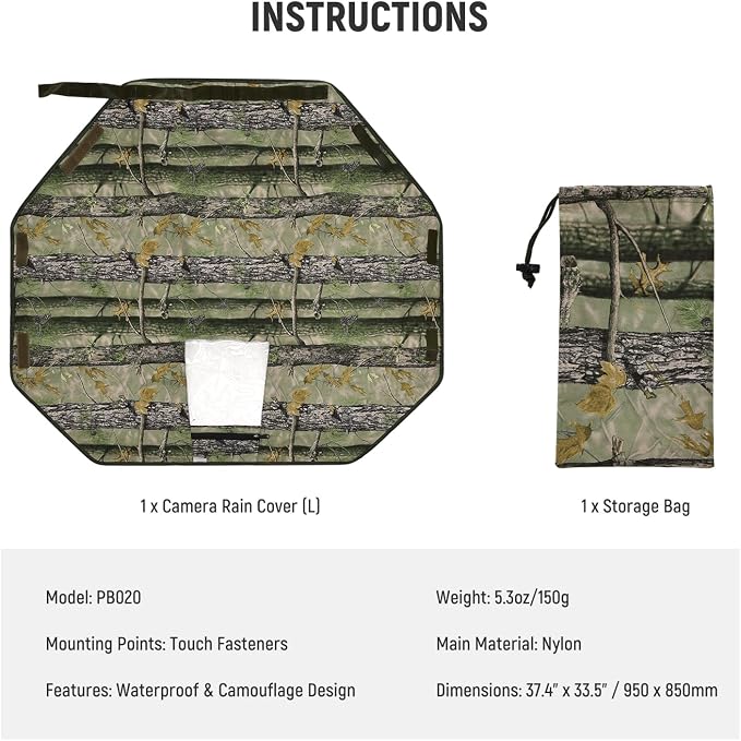 NEEWER PB020 Large Waterproof Rain Cover - Image 8