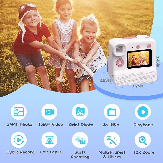 Kids Camera Instant Print, Christmas Birthday Gifts - Image 2