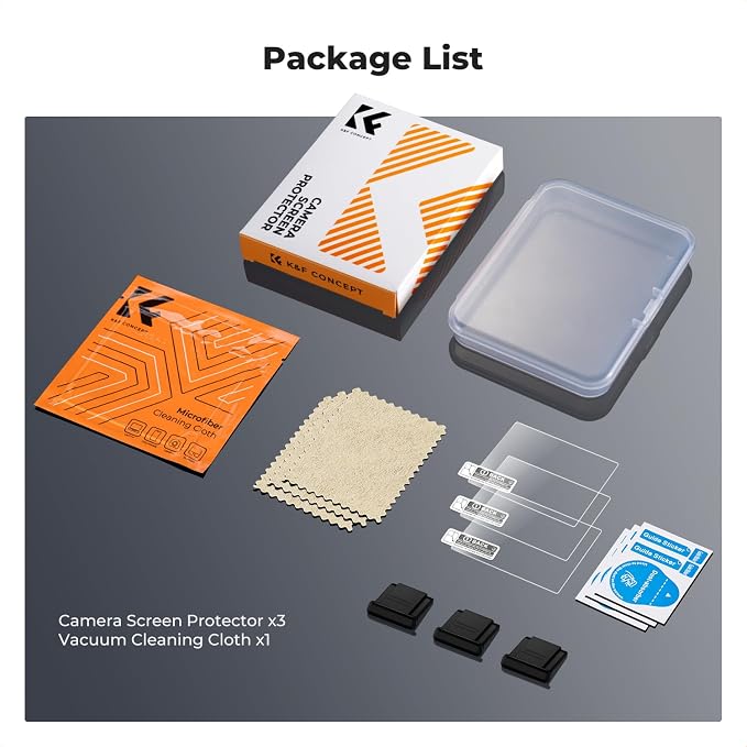 K&F CONCEPT 3 Pack Camera Screen Protector Compatible - Image 6